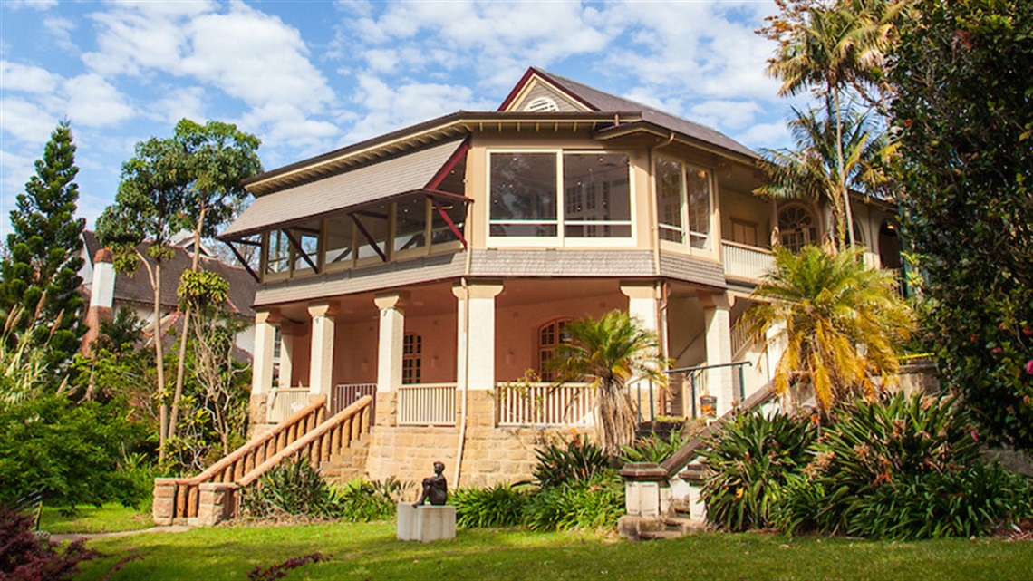 Woollahra Gallery at Redleaf as viewed from Blackburn Gardens