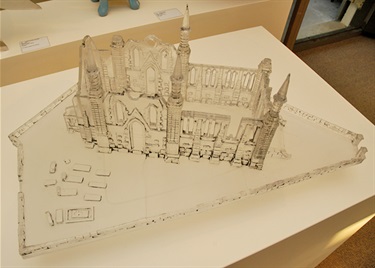 Mathieu Gallois, Jersey Road Church, Woollahra, water clear resin model, 75 x 75 x 50 cm.