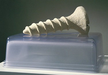 Sherna Teperson, Un-, balsa wood, bread, PVA glue, MDF, acrylic paint, wood, 72 x 60 x 50 cm.