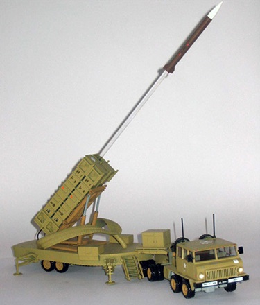 Barnaby Chambers, Patriot Missile Thong, plastic, rubber, 55 x 15 x 60 cm.