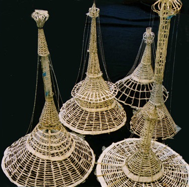 Chaco Kato, Spider's Whisper - Yet I Dream of Utopia, fabric, epoxy resin, thread, 80 x 70 x 70 cm. Courtesy of Dianne Tanzer Gallery.