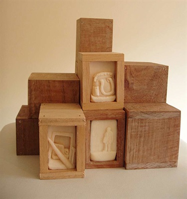 Ham Darroch, Soap Studies 2006, soap, wood, 30 x 30 x 30 cm.