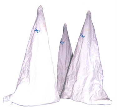 Joan Ross, Kevin, cotton handkerchiefs, 37 x 40 x 25 cm. Courtesy of Gallery Barry Keldoulis.