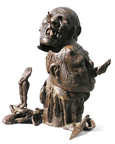 Kerry Cannon, The Oyster Eaters, bronze, 38 x 36 x 30 cm. Courtesy of Ceramic Break Sculpture Park.