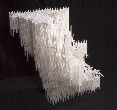 Kirsteen Pieterse, Chasm, foam core, 57 x 42 x 53 cm. Courtesy of Martin Browne Fine Art.
