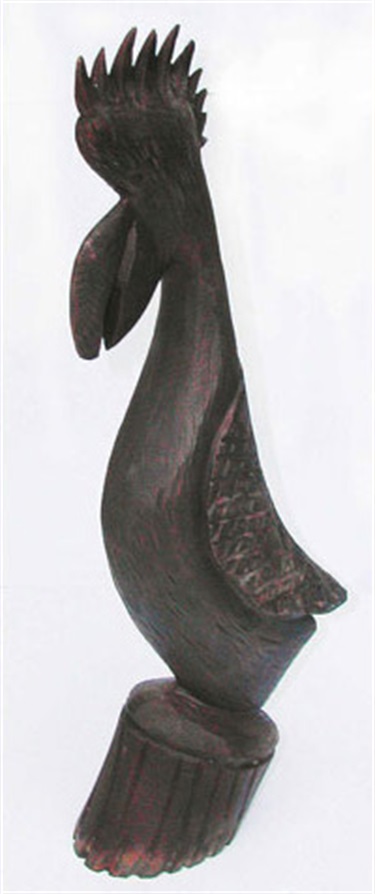 Thomas Munkanome, Ngaringa, bronze, 12 x 7.5 x 34 cm. Courtesy of Tiwi Design Aboriginal Corporation.