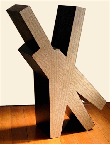 Daniel Templeman, Bound, synthetic polymer on MDF, particle board, 80 x 54 x 22 cm. Courtesy of Gallery Barry Keldoulis.
