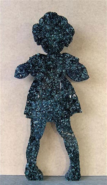 Matt Calvert, Rosie, toughened glass, 80 x 25 x 10 cm. Courtesy of Sullivan+Strumpf Fine Art.