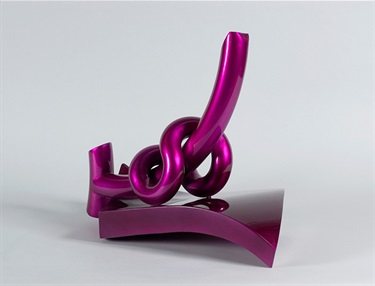 Michael Le Grand, Florentine, painted mild steel, 60 x 75 x 42 cm. Courtesy of Defiance Gallery.