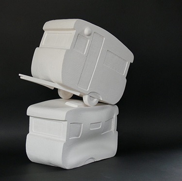 Darren McGinn, The Dreaded Double Booking, Site 2, ceramic, 46 x 36 x 20 cm.