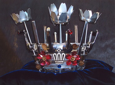 David Marshall, My First Car, recycled car parts, mixed media, 40 x 50 x 50 cm.
