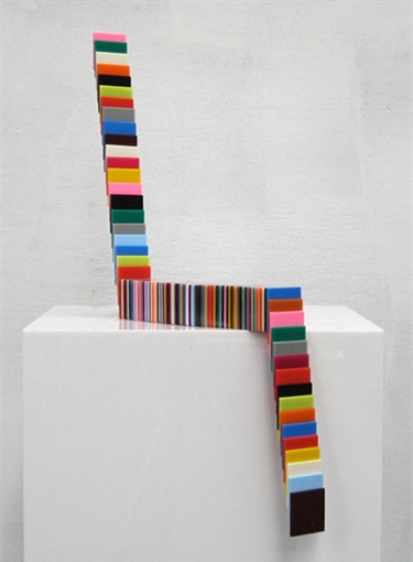 John Nicholson, Send/Receive, plastic, 60 x 41 x 7.5 cm. Courtesy of Sophie Gannon Gallery.