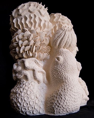Ken Yonetani, Dead Sea, porcelain, 57 x 42 x 42 cm. Courtesy of Dianne Tanzer Gallery.