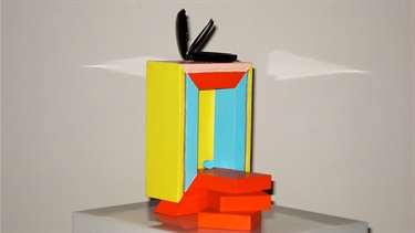 Ron Robertson-Swann, On Reflection, mixed media on canvas, 31 x 21 x 18.5 cm. Courtesy of Defiance Gallery.