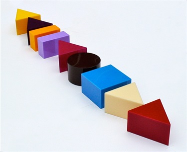 Martin Sims, REMOTE, coloured Perspex, 5.5 x 79 x 9 cm.