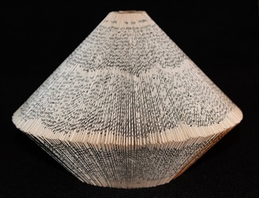 Maryann Mussared, READ XXX 2011, found object - paper book, 12 x 12 x 12 cm.
