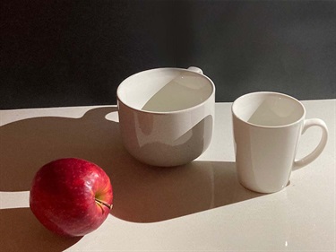 Seoyun Park, Still Life with Tea Cups and Apple, Yr 9, Macquarie Grammar School