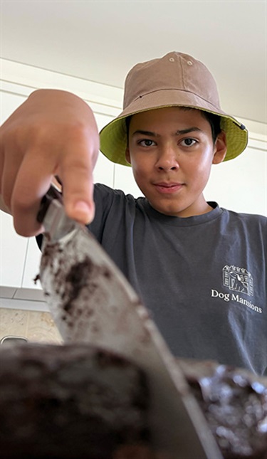 Michael Michalopoulos, My Friend Cutting the Cake, Yr 8, Cranbrook School