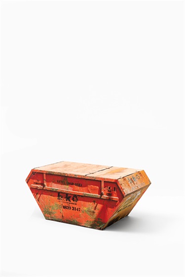 Simon Chalmers, National Theatre Skip, London, archival photographic paper, card, wood, 9 x 21 x 10 cm.